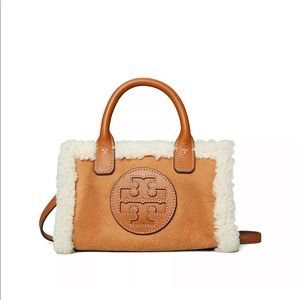 Ella Mini Leather & Shearling Tote